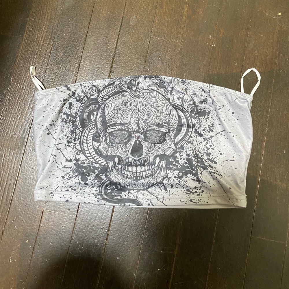 Skull tube top